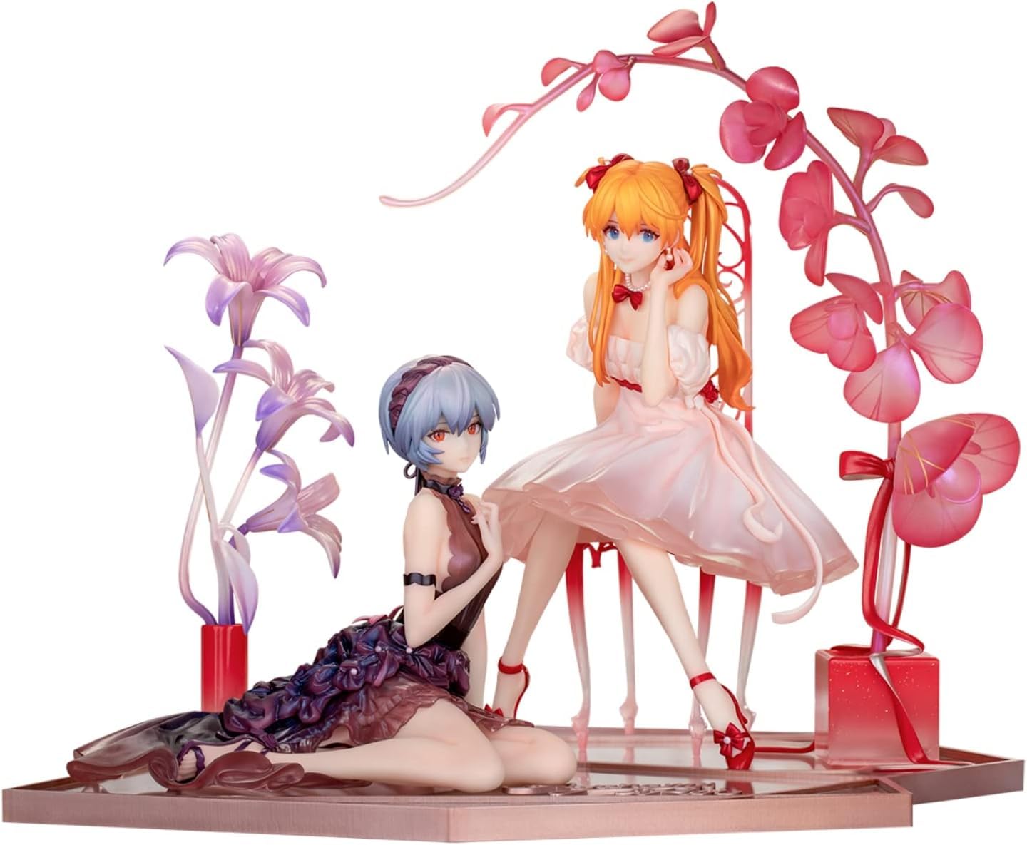 Myethos Evangelion PVC Statue 1/7 Rei Ayanami & Asuka Shikinami Langley: Whisper of Flower Ver. Set