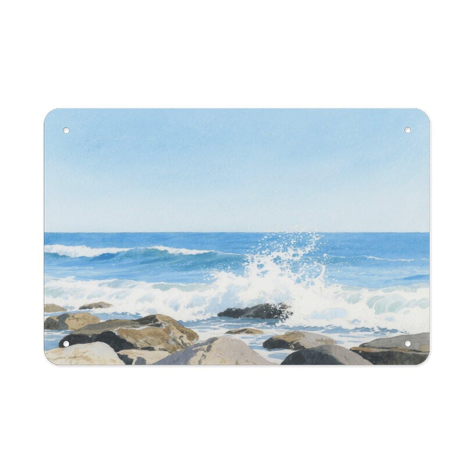 Fekiloot Style Glacier Cracks Metal Signs Wall Art Tin Sign