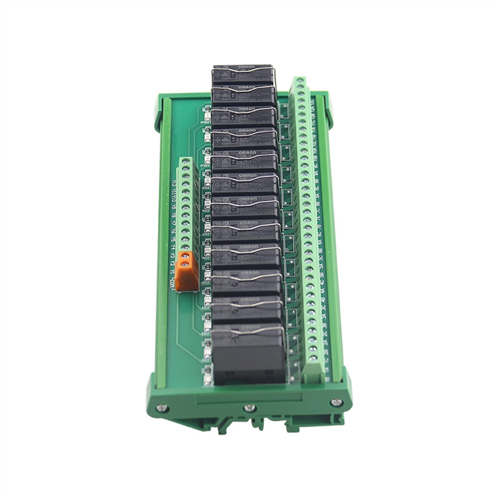 8 canales 12 canales 1NO 1NC relé de interfaz de montaje en carril DIN PLC DC 12V 24V PNP/NPN Compatible 1 Uds (Size : 1NO1NC 12V 12Channel)