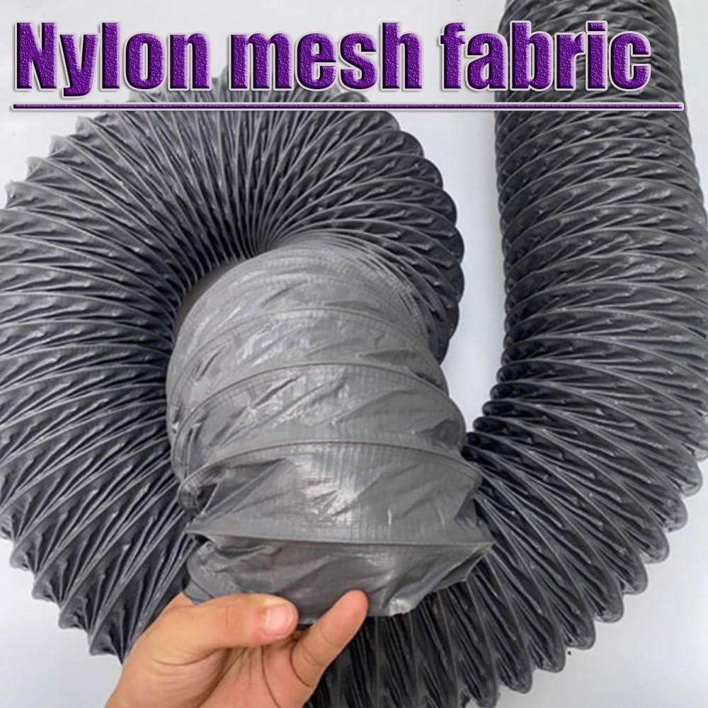 Tubo flessibile resistente al calore – Tubo di scarico per asciugatrice da 9,8 m, 10,2 cm, 15,2 cm, 20,3 cm ID, panno in nylon industriale