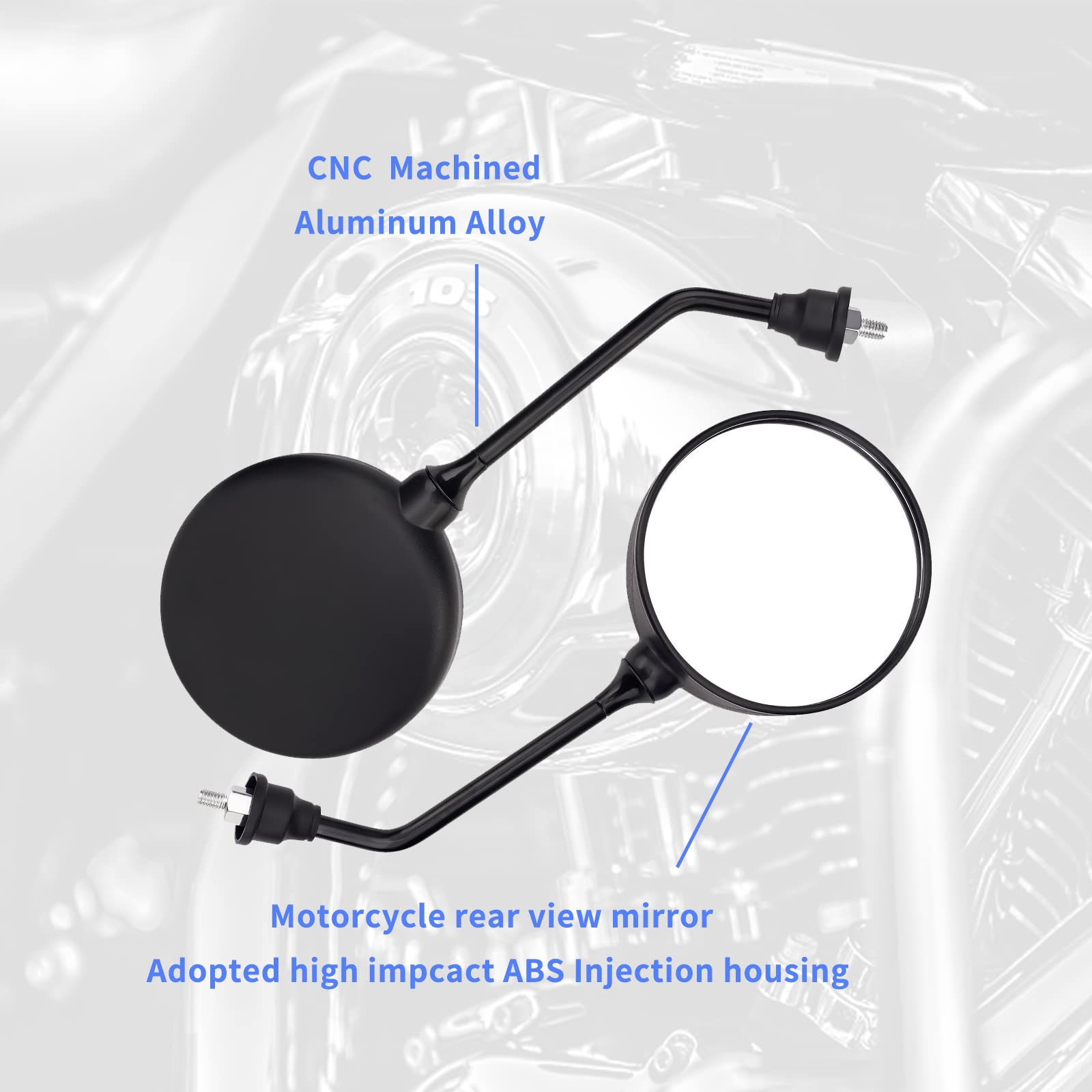 AHL Specchietti Moto Retrovisori Specchio Posteriore per G310R 2017-2018/ G310GS 2017-2018/F650GS/F800GS/F800R/F700GS