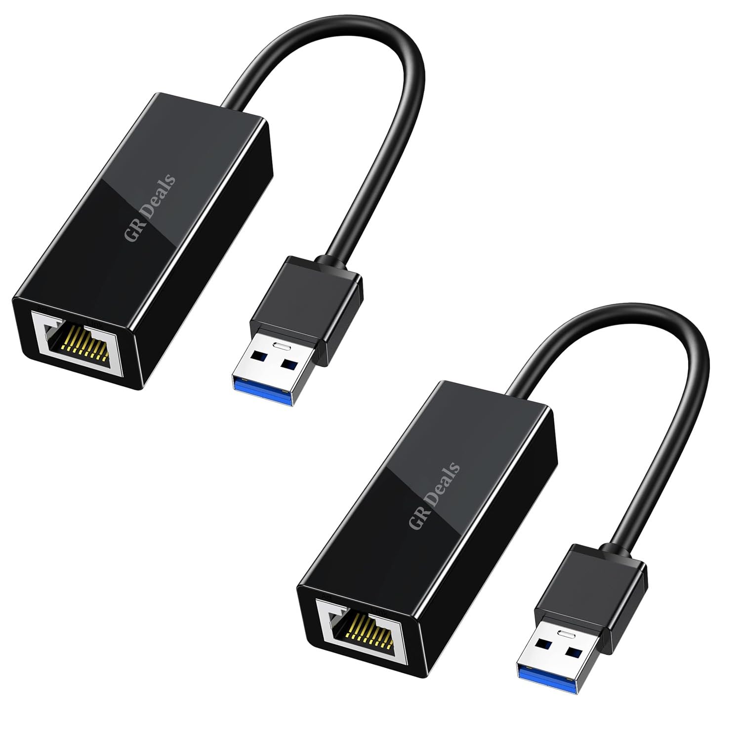 High-Speed USB 3.1 to RJ45 Gigabit Ethernet Adapter, 10/100/1000 MBPS Network LAN Speed, for Laptop, Desktop, Gaming Console, Ultra-Book, Chrom-Book, Plug & Play. Black (Pack of 2)-picture-12