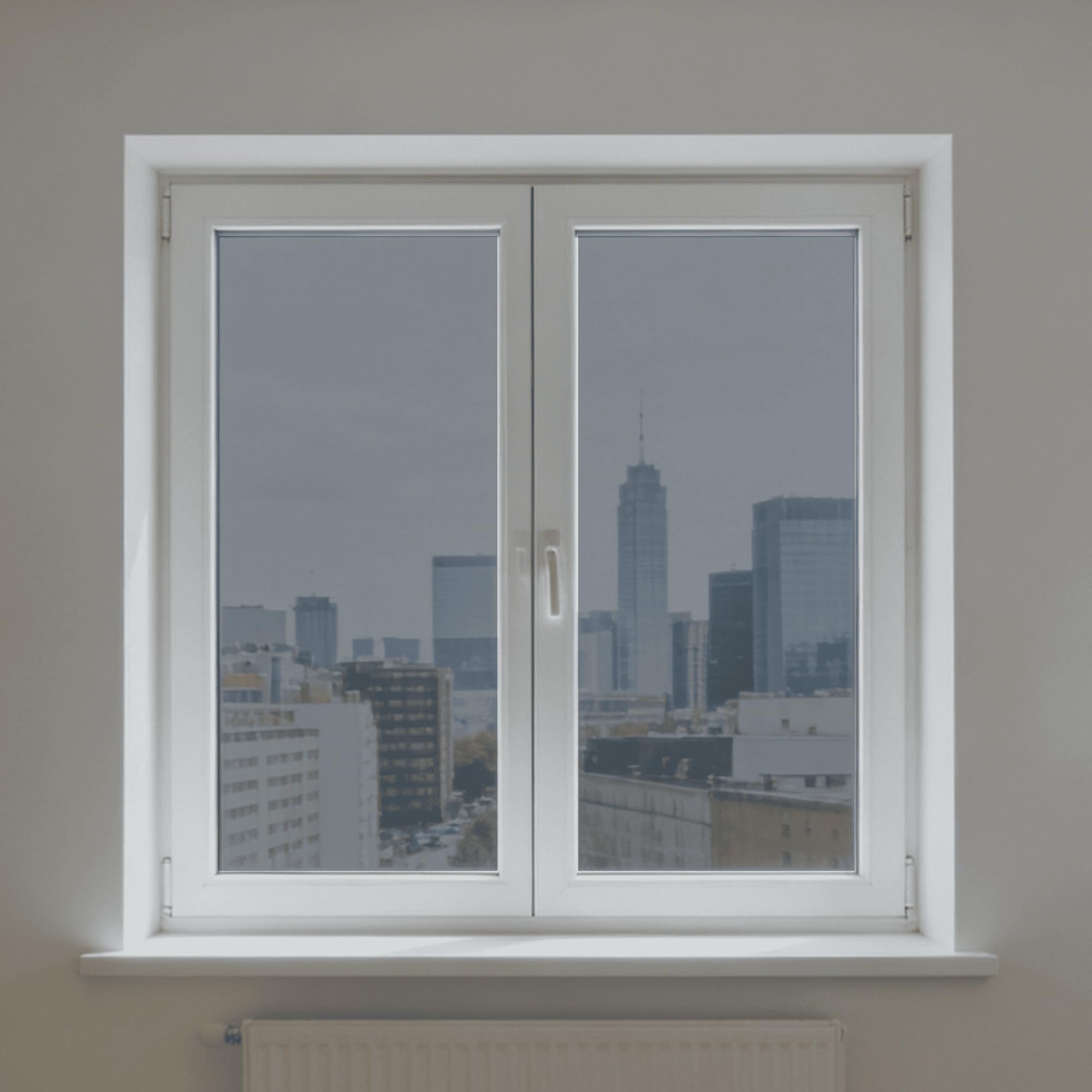 Sonnenschutzfolie Fenster Innen Fensterfolie Sonnenschutz 68 x 100 cm UV Schutz Sichtschutzfolie Reflektierende Fensterfolie Selbstklebend für Büro Und Haus, Doppelseitiges Silber
