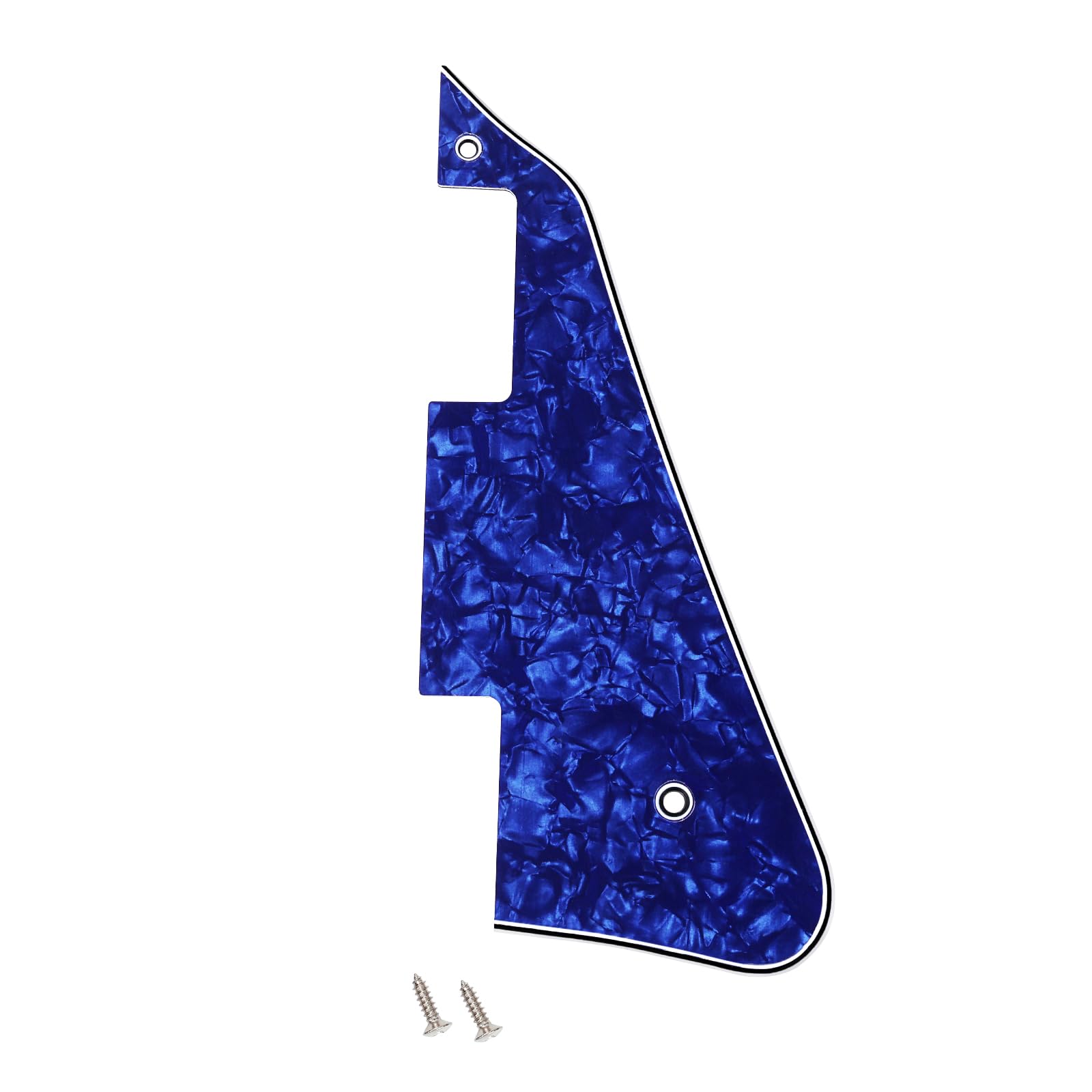 Banworks 4 Ply Les Paul Pickguard LP Pickguard Scratch Plate 2-Hole Electric Guitar Pickguard for USA Gibson Les Paul LP JT/HB-05 Blue Pearl