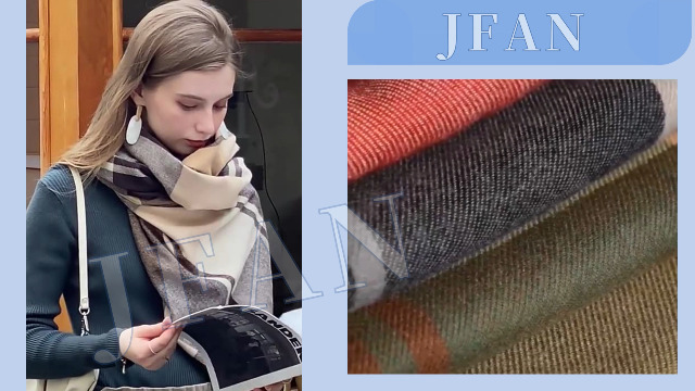 JFAN Invernale Sciarpa Donna Lungo Nappe Sciarpa Calda Cashmere Scarf Al Collo 1064999