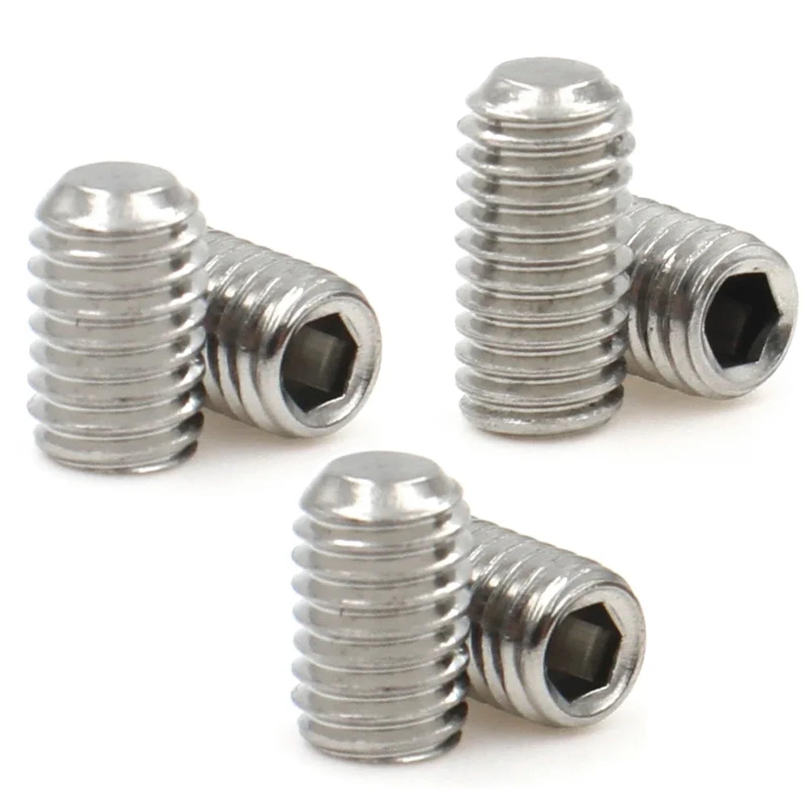 Tornillos de fijación hexagonales sin cabeza, Tornillos de fijación hexagonales de acero inoxidable 304, punta de copa sin cabeza, M3-M16, paquete de 10(30mm,M14 (10pcs))