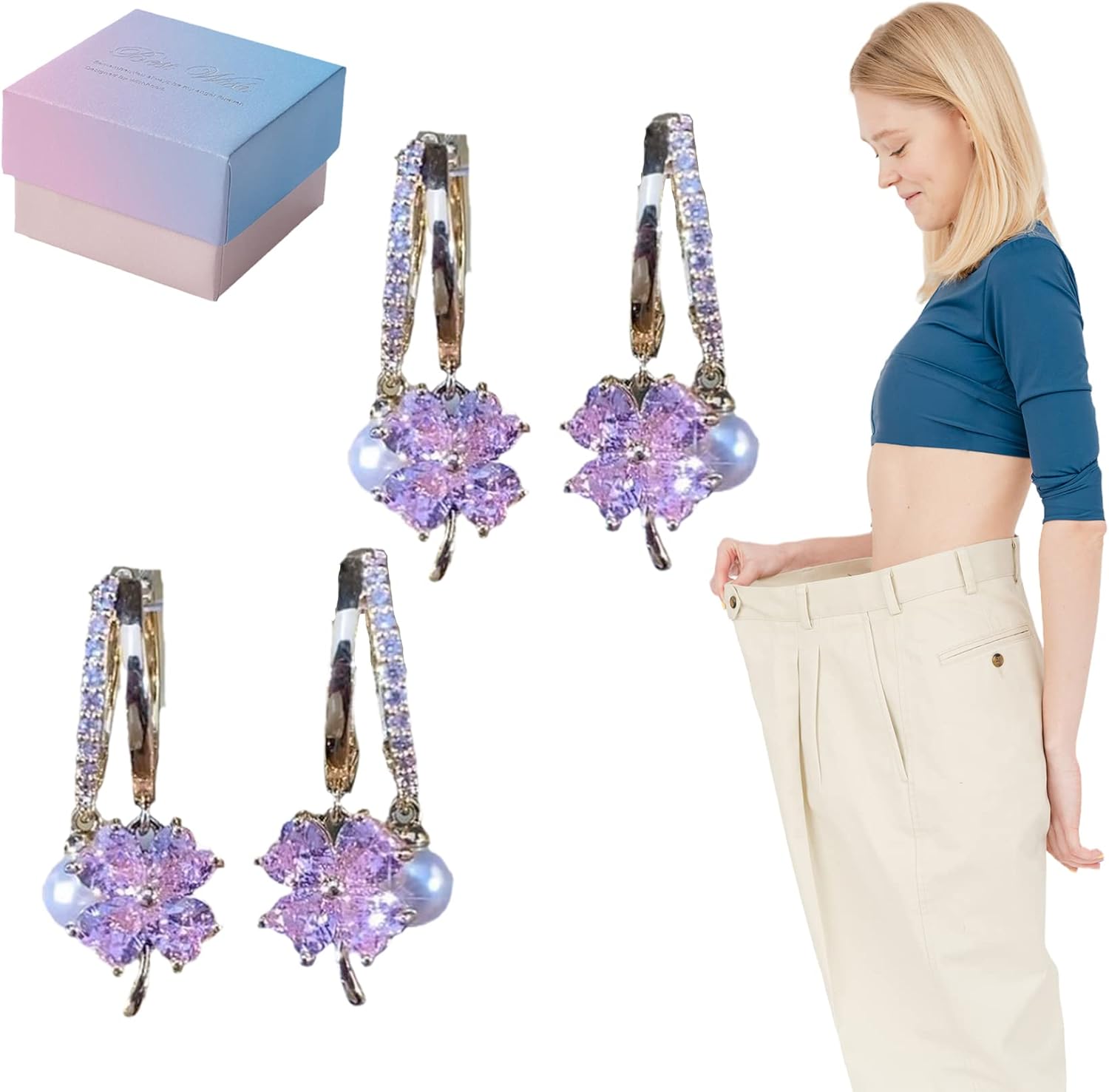 Lymphvity Germanium Earrings, 2Pairs Lymphatic