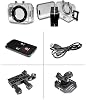 Sound Around Gear Pro HD 1080P cámara de acción, cámara digital HD con video Full HD, 12.0 megapíxeles y pantalla táctil de 2.4'' (plata) 5