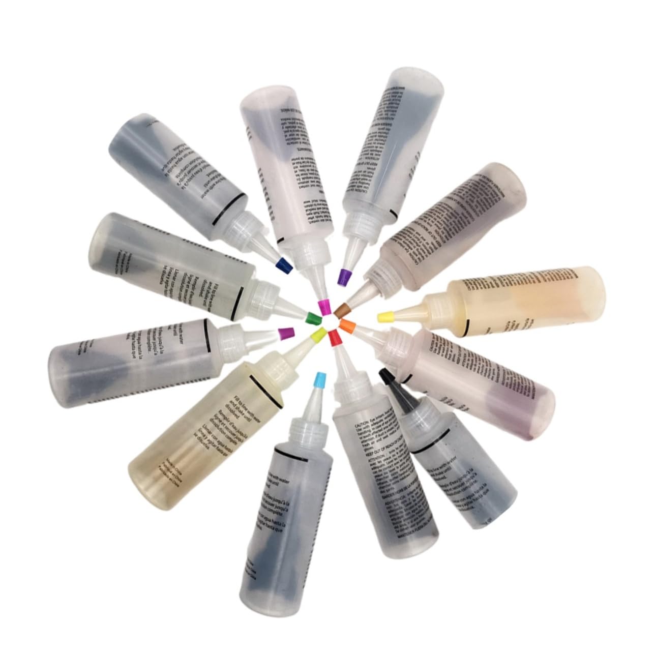 TEHAUX Teilige DIY Stofffarben Textilpigmente Set Für Baumwolle Und Leinen Kaltes Wasser Ungiftig Einfache Anwendung Kräftige Farben Zum Einfärben Von Kleidung Und Accessoires