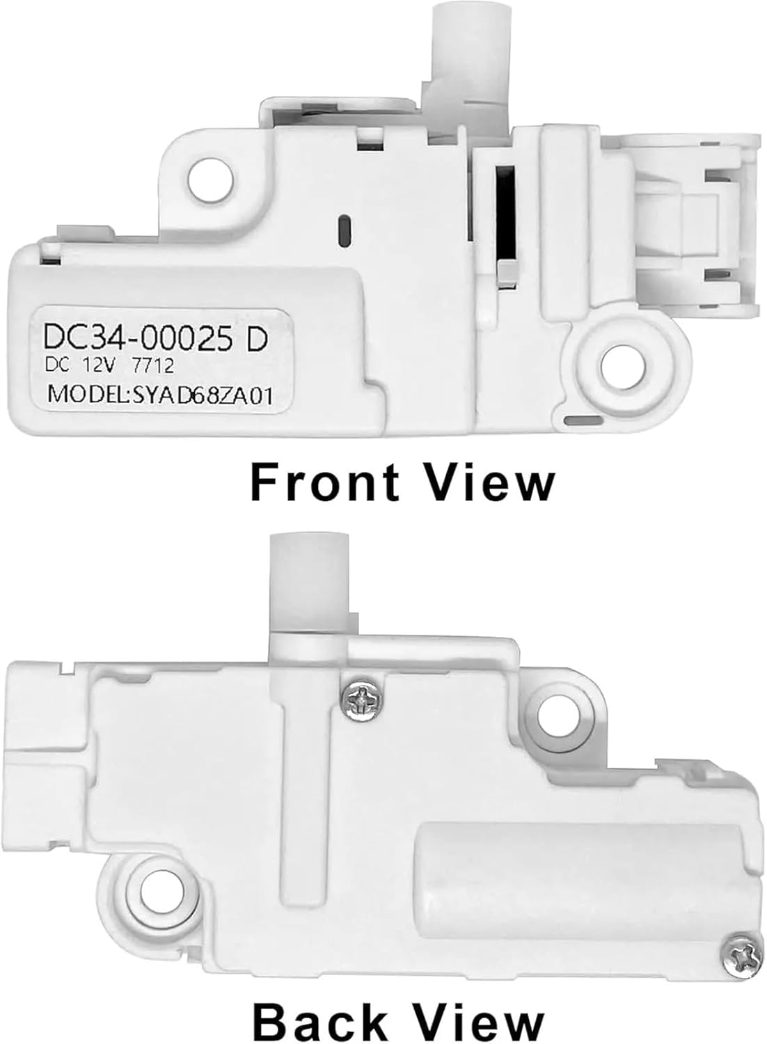 DC34-00025D DC12V Washer Washing Machine Door Lock Switch Replacement WW90K74150OX/WW90K74150SC/WW90K74150O
