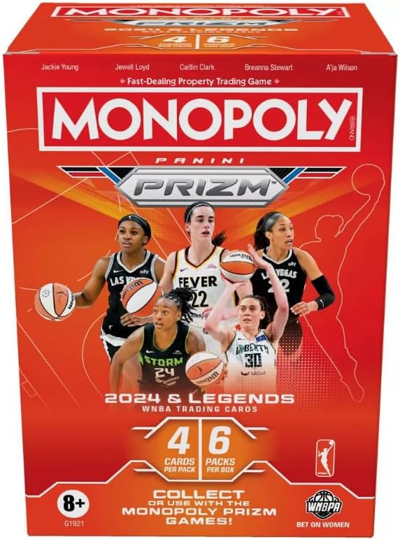 2024 Panini Prizm Monopoly WNBA Basketball Sealed Blaster Box