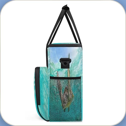 Miniatura 4 de Bolsa de transporte para cafetera con diseño divertido de tortugas para Keurig K-Mini o K-Mini Plus K-Cup Pods almacenamiento portátil cafetera