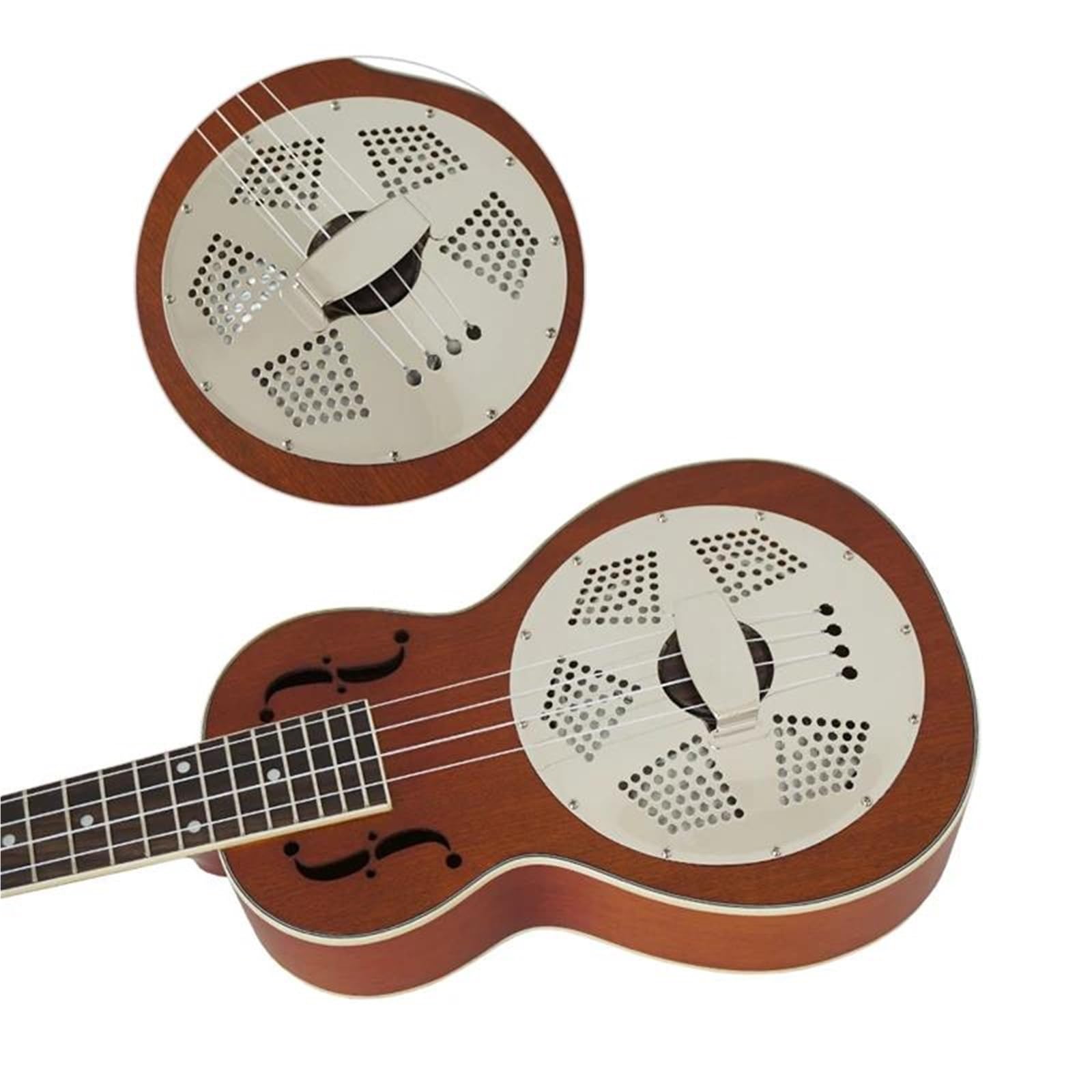 Ukulele Instrumenty Muzyczne Instrument Muzyczny Dla Początkujących Dorosłych 26 Calowy Tenorowy Ukulele Z Otworem F I Korpusem Mahoniu Rezonator 4 Struny
