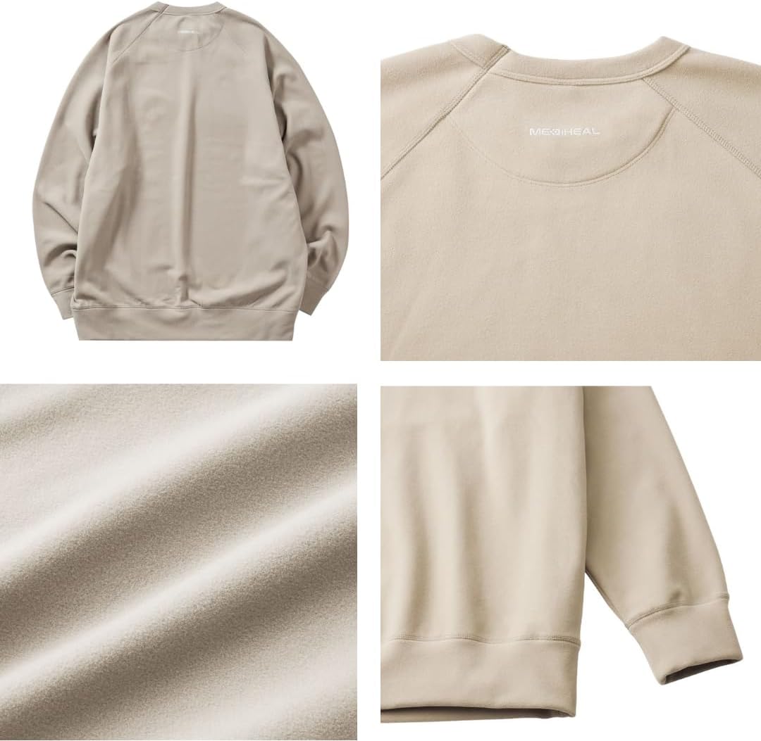 【TVで話題 即納】リカバリーウェア 上下セット ベージュ L サイズ | ワークマン メディ ヒール ルーム トレーナー&amp;