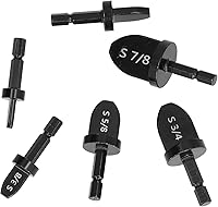 Vista 6 de Juego de 6 expansores de tubo de cobre suave, herramienta de llamarada, mango hexagonal, kit de broca de estampación de tubos, accesorios de aire