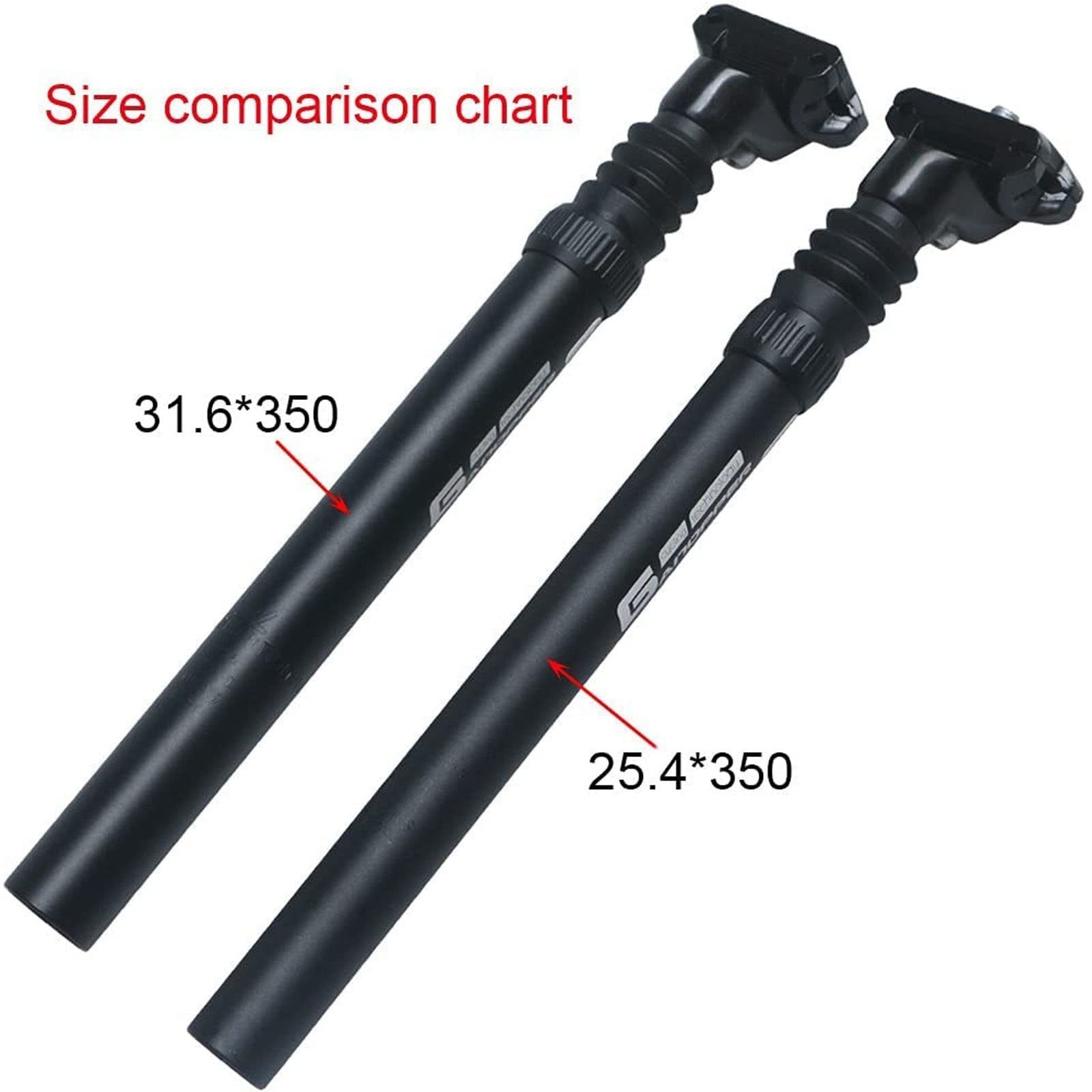 AZMANI Tige Selle Suspension Vélo, 27.2/30.4/30.9/31.6 Mm, Aluminium, Tige De Selle Amortisseur Réglable pour VTT Vélo Route BMX (Size : 30.4MM)