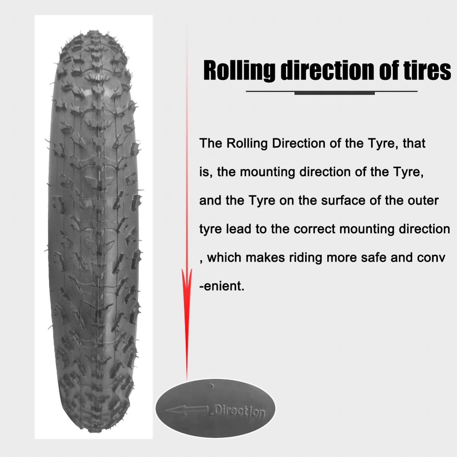 Bike Fat Tire 98-406/20x4,0 | 20 calowe grube opony opony terenowe opony do rowerów górskich | opona do roweru elektrycznego 20 x 4,0 z dętką | E Bike Fat Tires 20 x 10 cm, zestaw zamienny do grubych