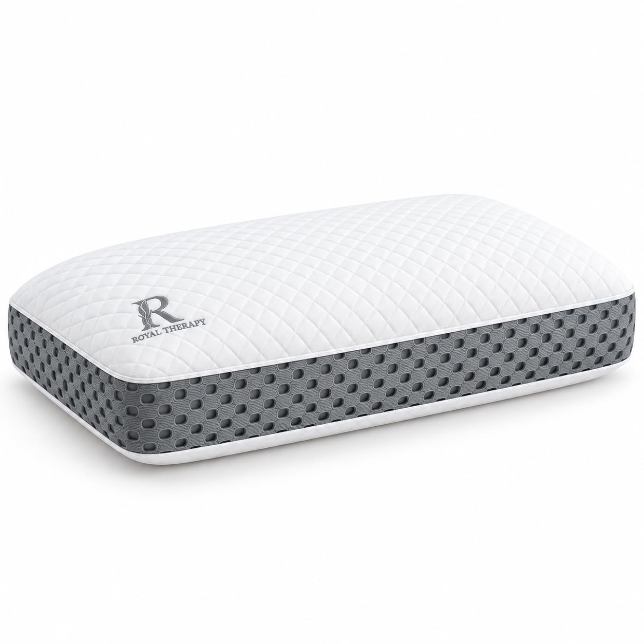 Royal Therapy Memory Foam Pillow, Queen Pillow Neck Pain Relief, Neck and Shoulder Pain, Side Sleeper, Cervical