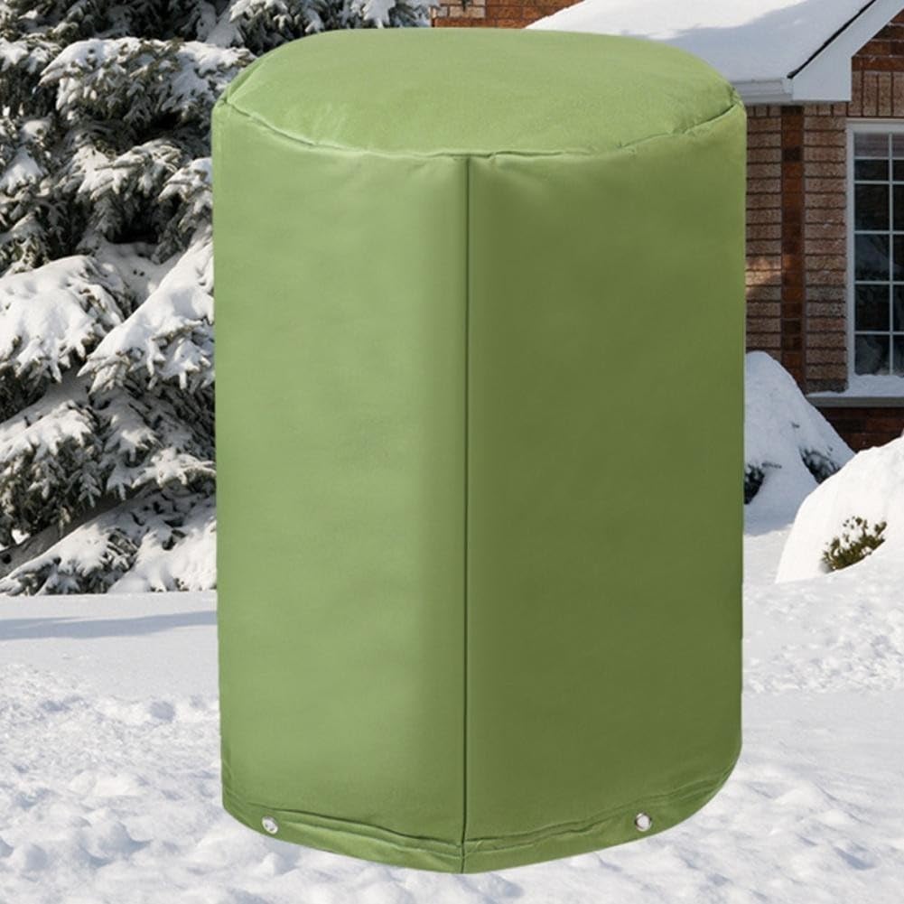 Cubierta para bomba de pozo, 50 x 50 x 86 cm, verde, aislamiento térmico para tanque para exteriores, protección anticongelante resistente a la intemperie de 5 capas, equipo de jardín para todas las
