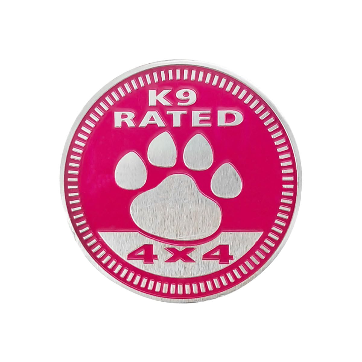 GLSOWEE K9 Badge Rated Car Emblem, 4 x 4 3D Metal Car Badge Decals Stickers