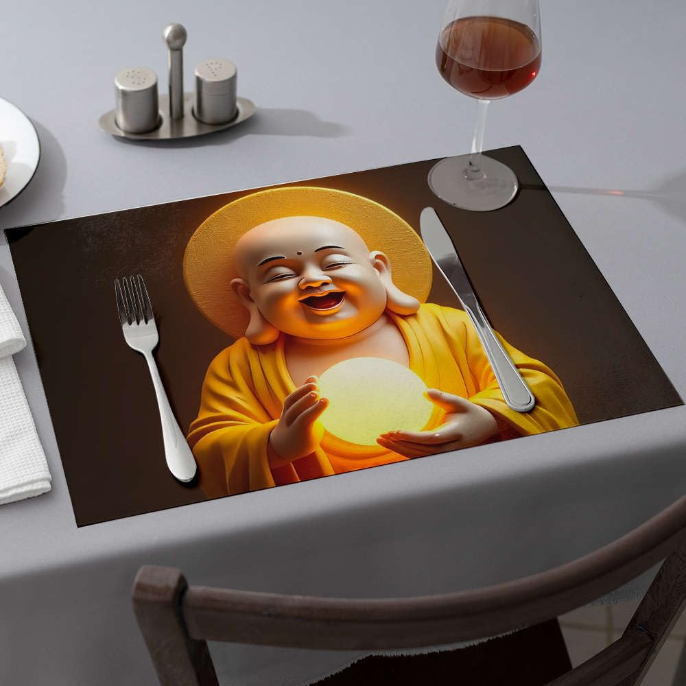 Sets de table moine joyeux lot de 6 protections comptoir résistantes à la chaleur pour cuisine