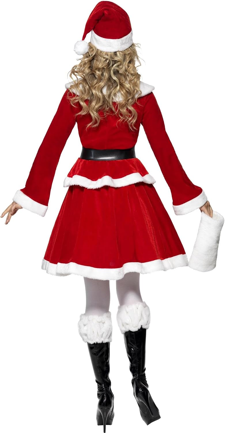Smiffys Women's Miss Santa Costume, Red