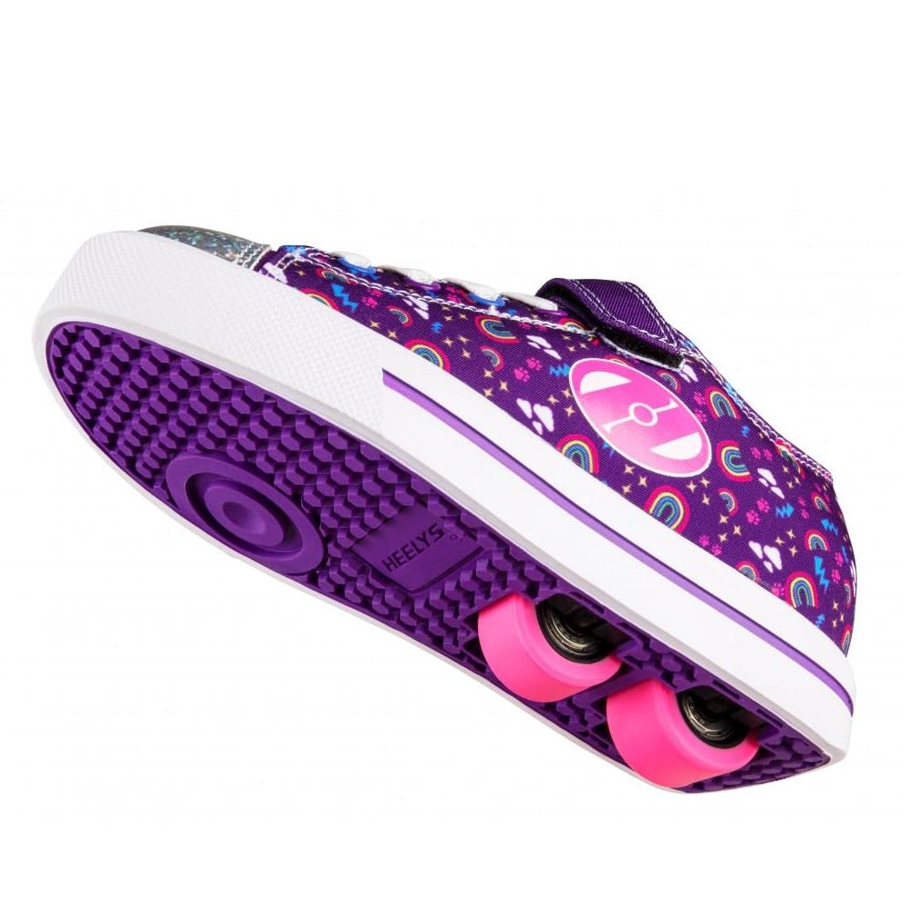 Heelys X2 Snazzy Ragazze Scarpe Viola Multi Rainbow