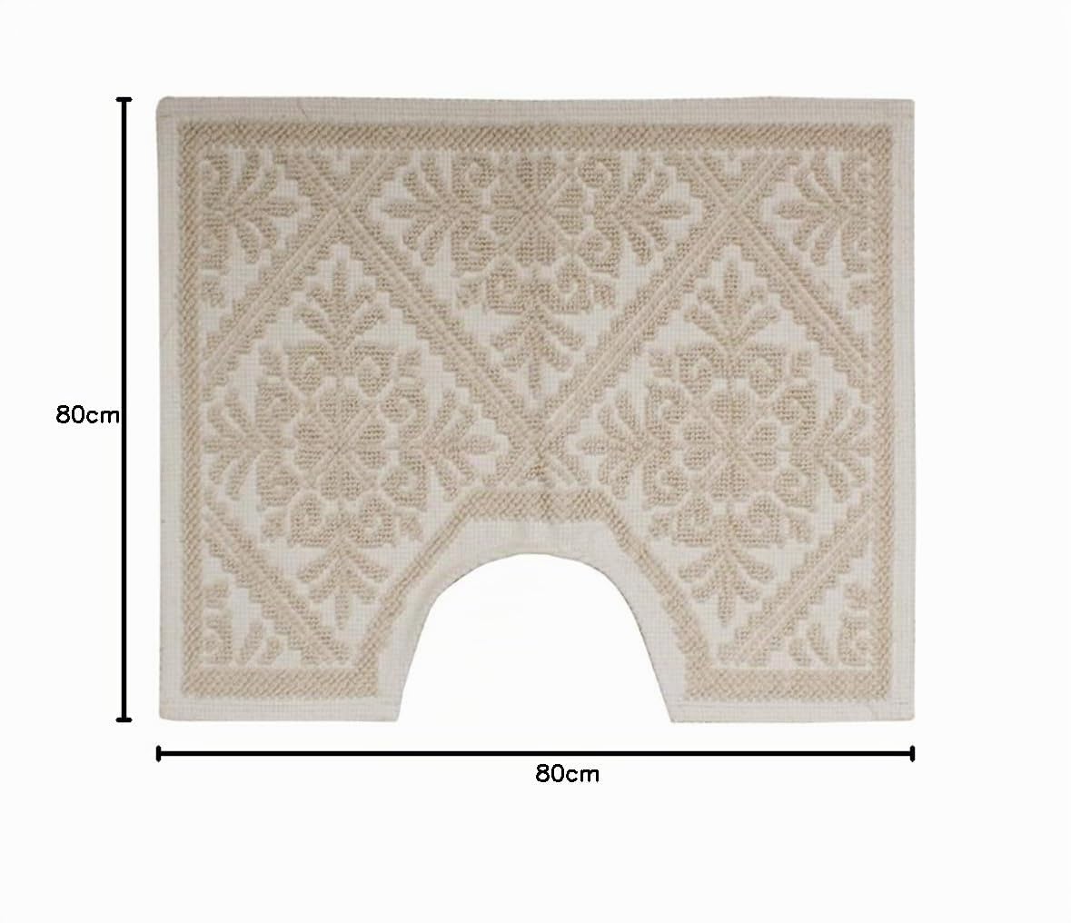 SaRani Set Tappeti Bagno Sardo Tris 3 Pezzi Doccia Bidet Water Cotone (Corda)