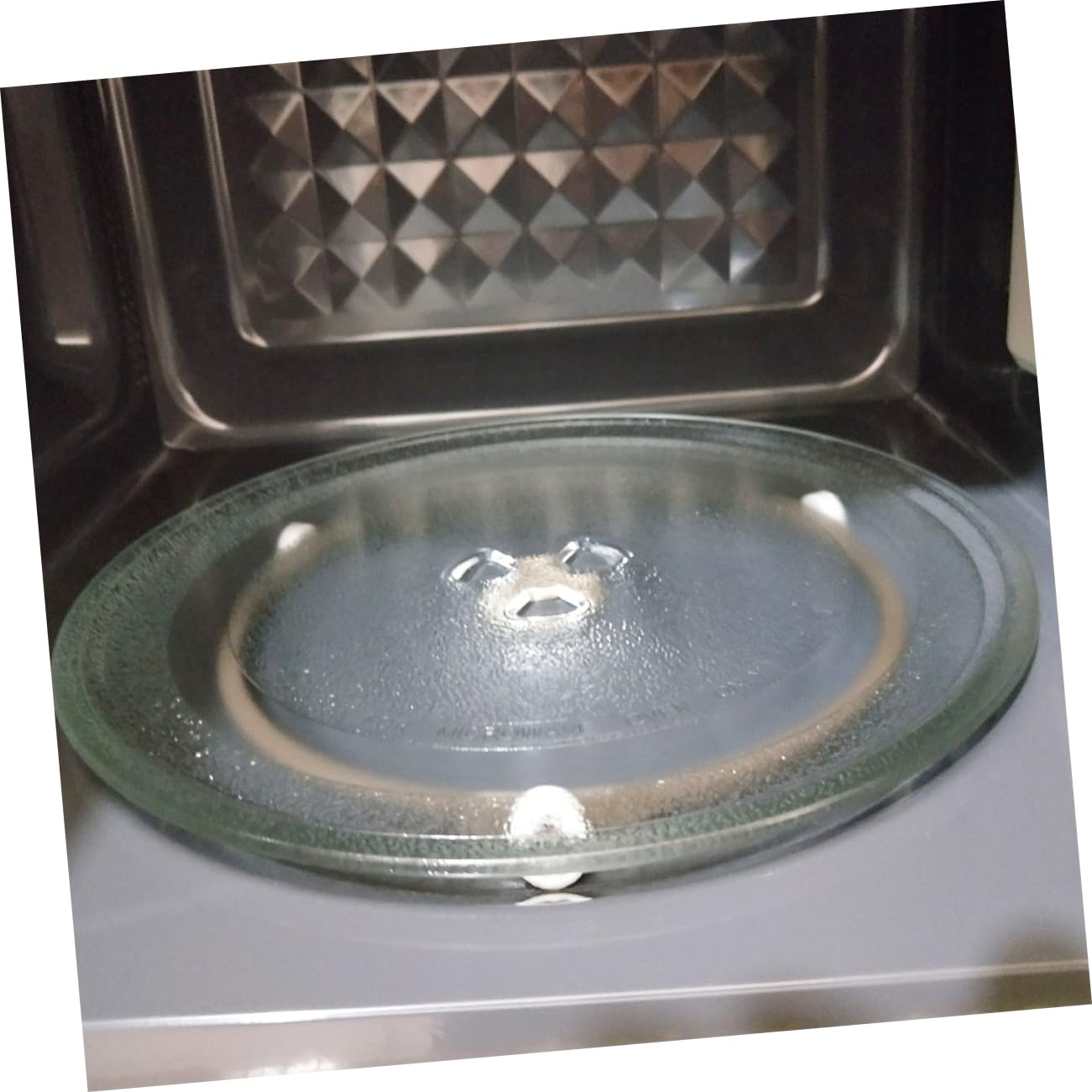 Anillo Giratorio Soporte Plástico Resistente Alta Temperatura para Microondas 2 Piezas Función de Rotación para Plato Giratorio Microondas