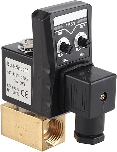 Miniatura 7 de Válvula de drenaje cronometrada automática de 110 V CA para compresores de aire Máquinas de secado Sistemas de aire comprimido Válvula de drenaje de