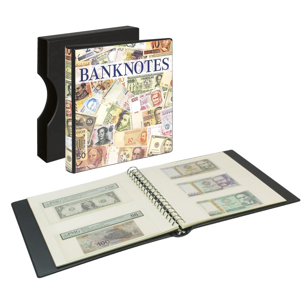 Álbum para billetes coleccionables LINDNER 814 con hojas intercalables blancas 6