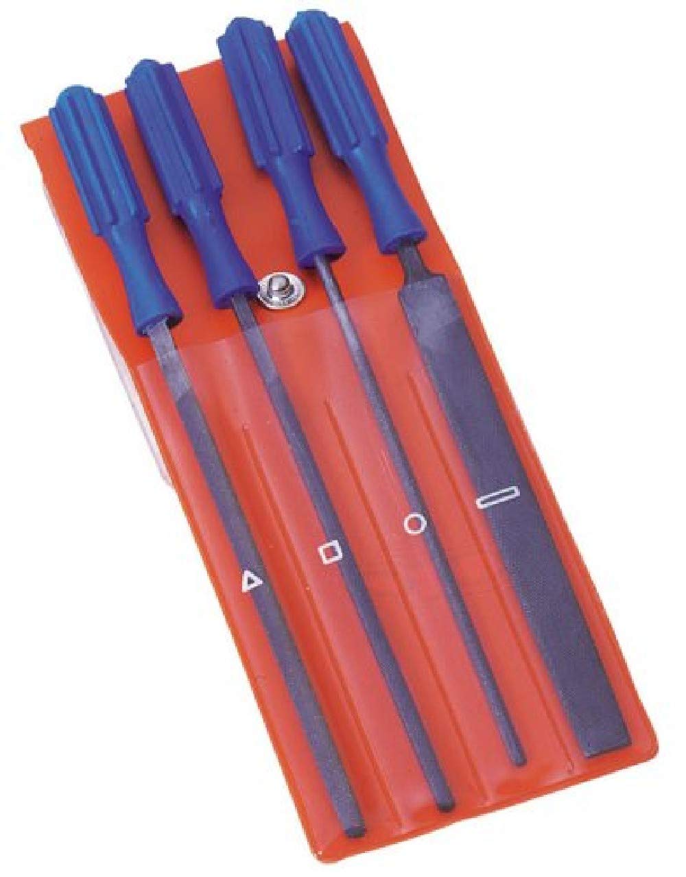 DraperD14184 Warding Hand Metal File Tool Set with Handles Metal Modeling, 100mm, 25.2cm x 6.6cm x 1.4cm, 4 Pcs