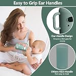 4 Pack Silicone Sleeves for Dr Brown's Glass Bottles, Drop Protection Bottle Sleeves with Handles, Anti Breakage Baby Bottle Protector Compatible with Dr. Brown's Newborn Glass Bottles,8 oz