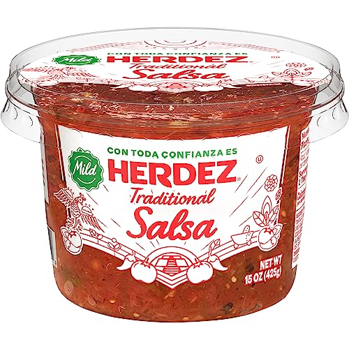 Herdez Traditional Salsa Mild, No Sugar Added, 15 Oz Refrigerated Resealable Tub thumb #6