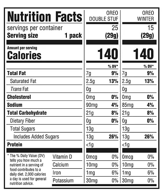 Miniatura 7 de Oreo Holiday Winter Treats Cookie  Golosinas de sándwich de chocolate de doble relleno y aperitivo de crema de color rojo y bolsa de golosinas