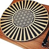 TazStudio Premium slipmat - Cork Turntable Mat for Better Sound Support on Vinyl LP Record Player -