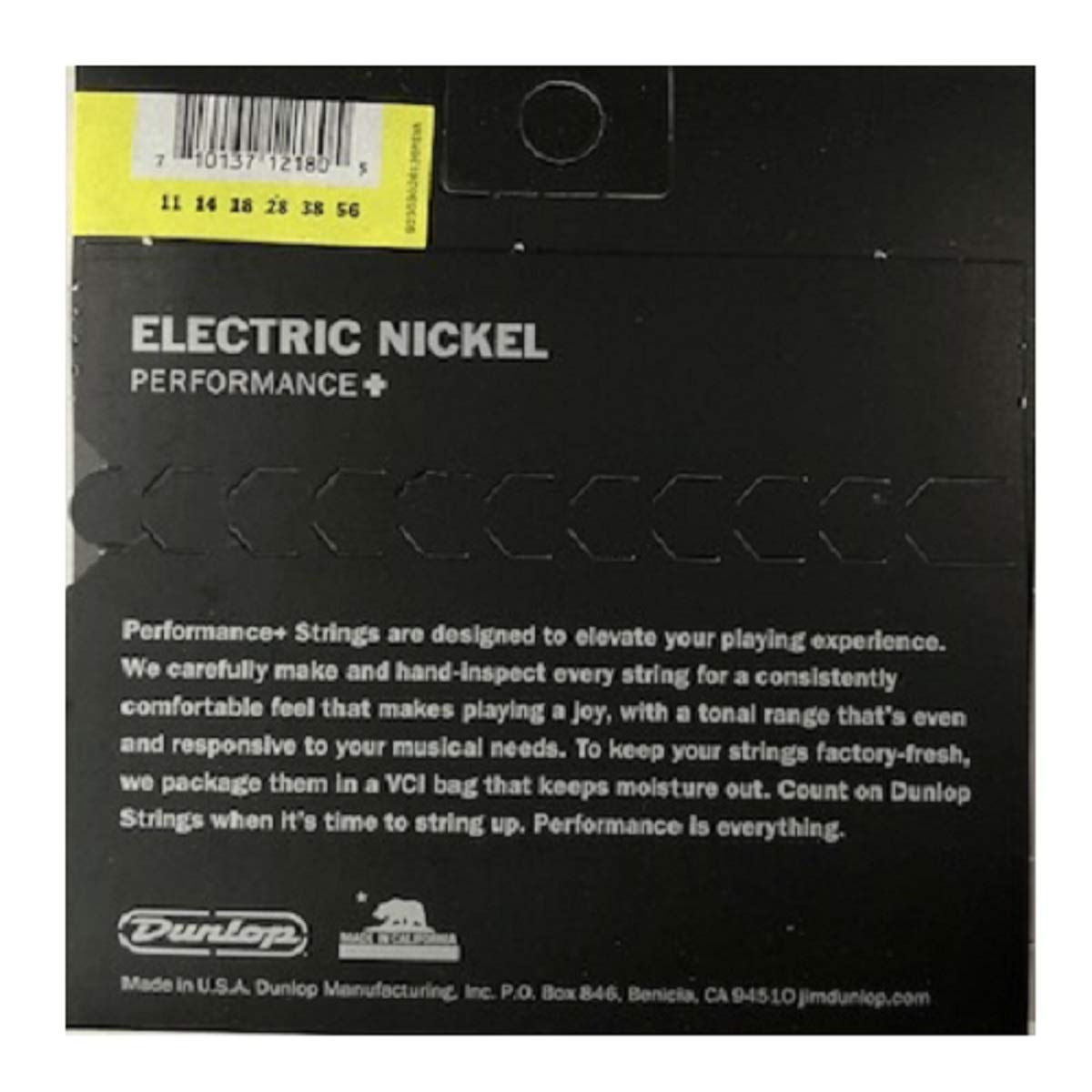 Jim Dunlop Performance+ Electric Guitar Strings 11-56 Drop C, Nickel - Image 2