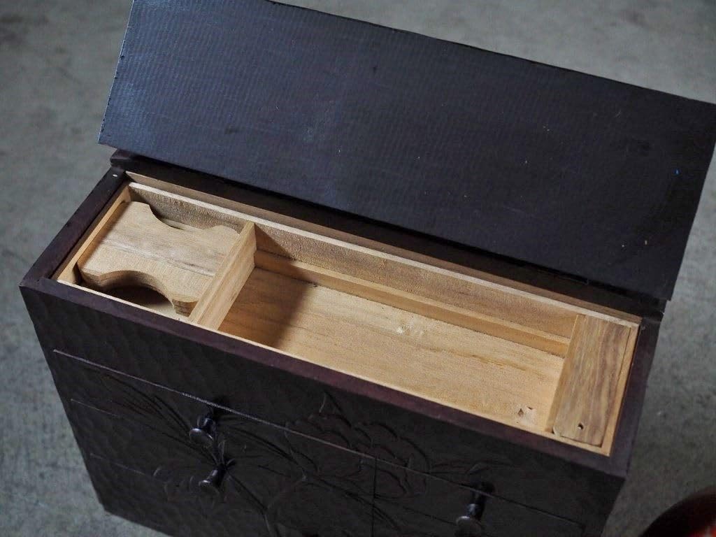 Amazon | 鎌倉彫昭和レトロ裁縫箱昭和中期古録展送料別Cサイズ品番