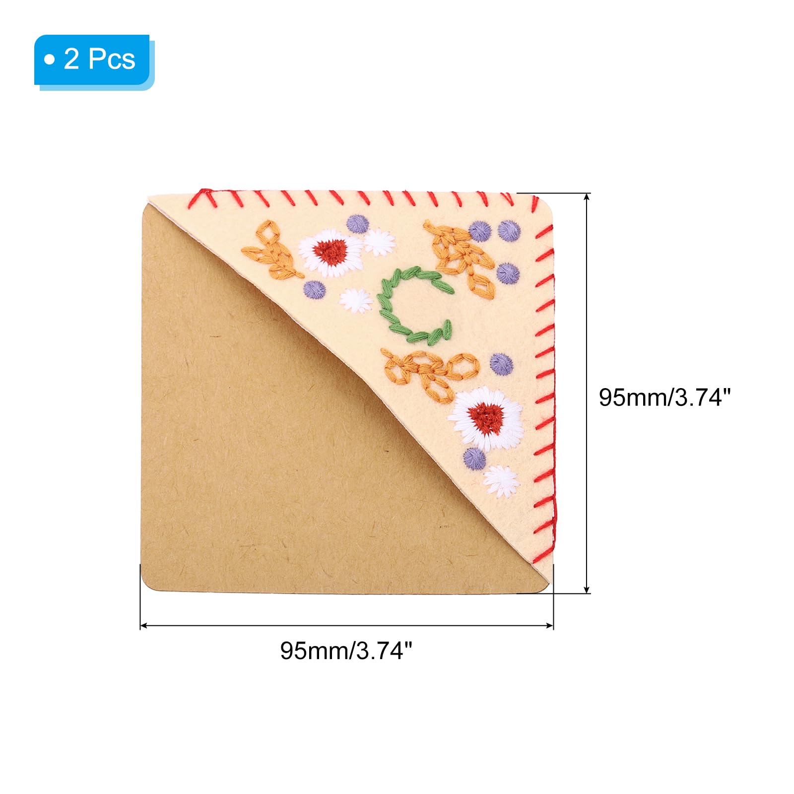 PATIKIL 2pcs Corner Bookmark - Image 2
