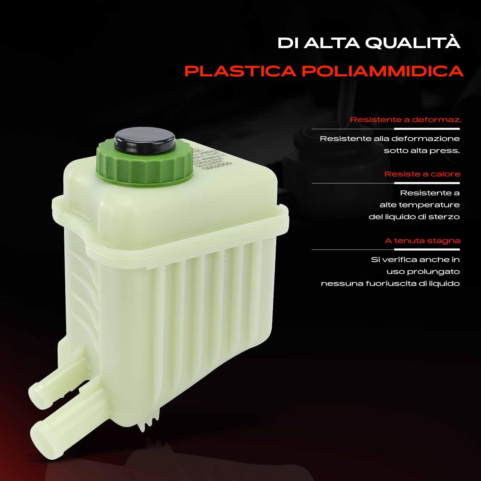 Frankberg Serbatoio di compensazione Olio idraulico Servosterzo Asse Anteriore Compatibile con T.o.u.a.r.e.g 7P5 7P6 Q7 Van 4LB T.o.u.a.r.e.g 7L6 7L7 7LA Replace# 7L6422371E