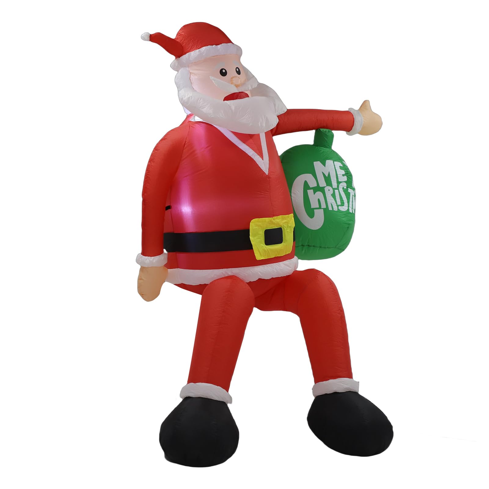 Decorazione di Babbo Natale Gonfiabile da 8 Piedi, con Luci a LED
