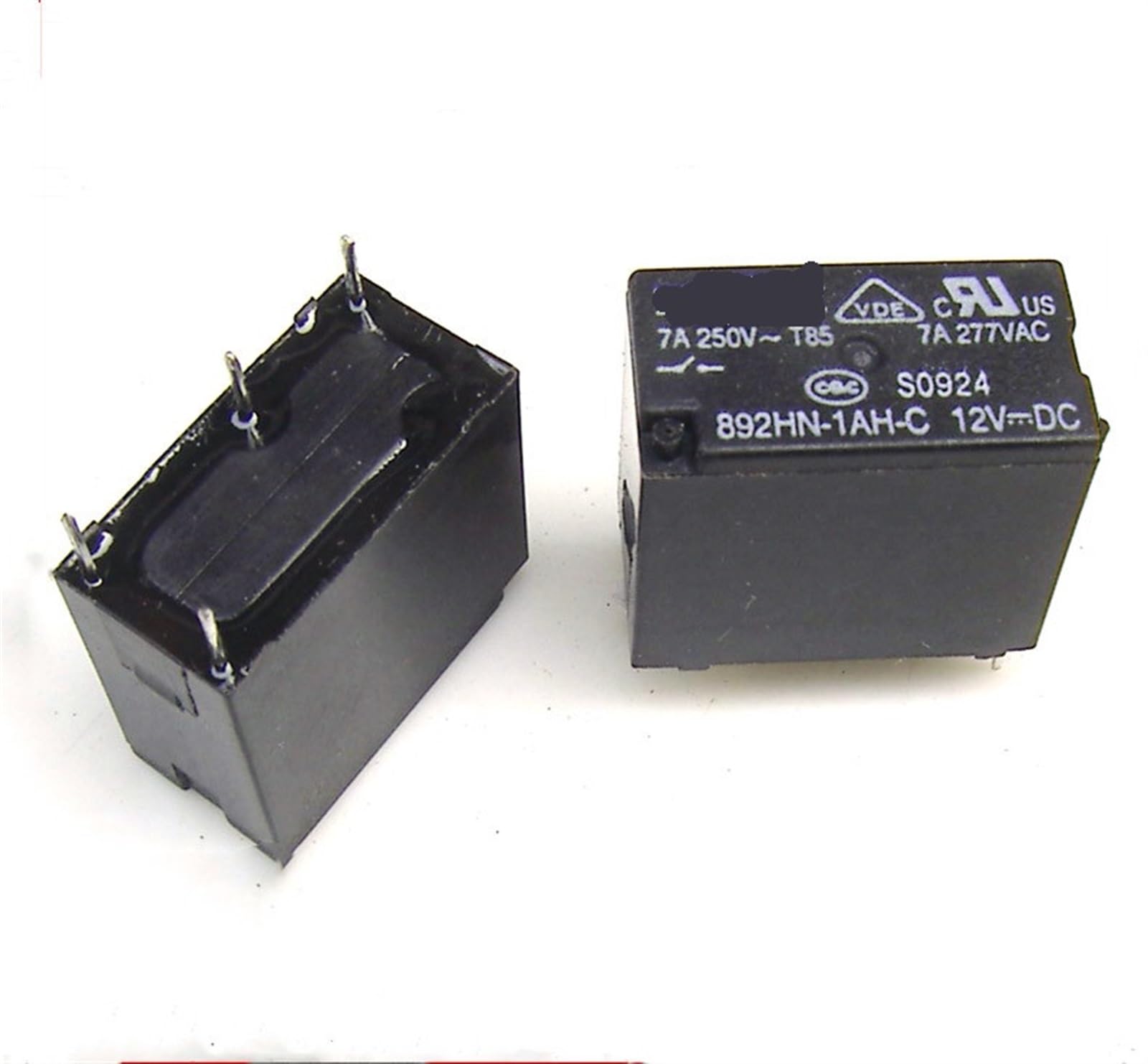 Relé 892HN-1AH-C-24V de 7A y 4 pines para control de circuitos 2