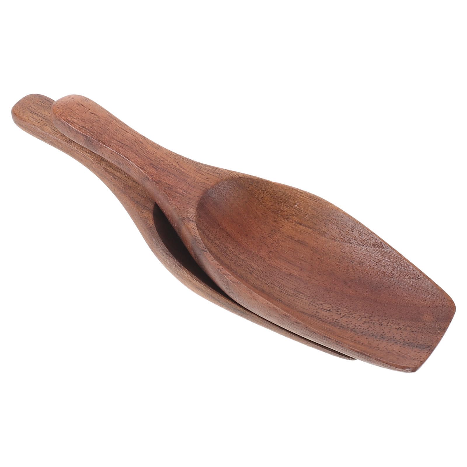 Cucharas de madera de nogal para café, pack de 2 piezas de diseño artesanal y elegante para cocina