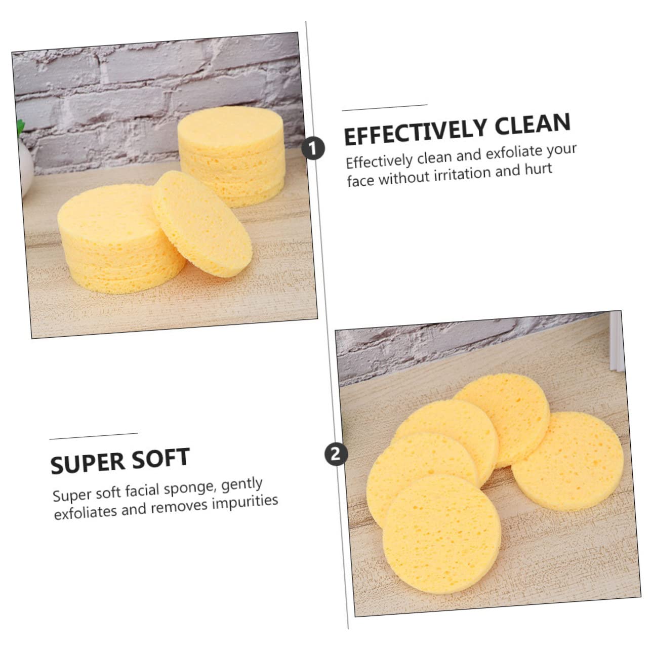 Beavorty 100stücke Gesichtsreinigungsschwämme Weiche Wiederverwendbare Make-up Pads Für Sanfte Gesichtsreinigung Und Abschminken Für Mit Hydratisierender