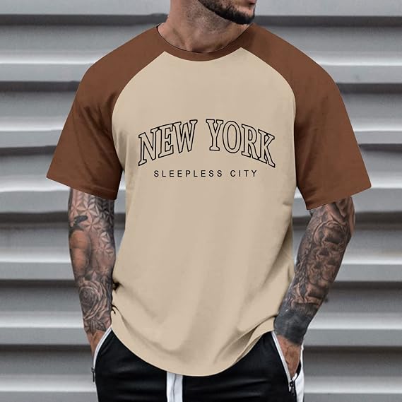 Oversized T-Shirt Men's Vintage T-Shirt Men's Oversized T-Shirt Men Funky Hawaiian Shirt Men's Short Sleeve Gym Fitness Running Shirt T-Shirts for Men Fashion T-Shirt with Los