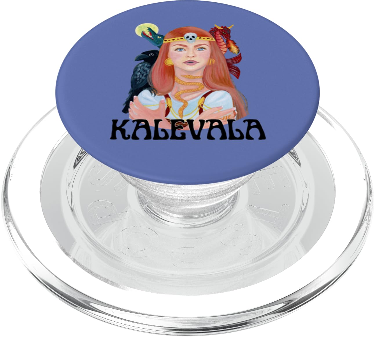 KALEVALA - Finnish Mythology Adventure Heroine PopSockets PopGrip for MagSafe, Clear