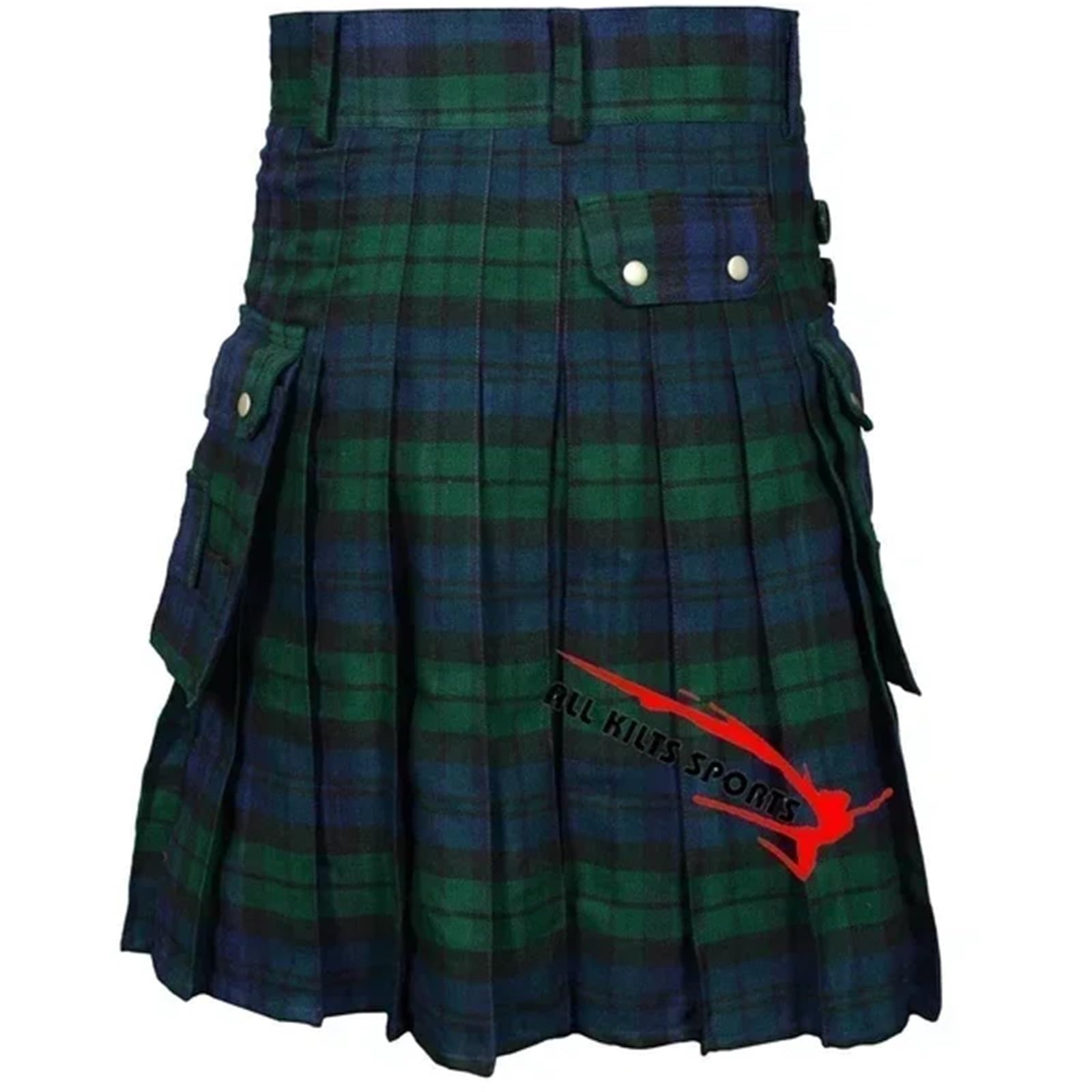 Kilt Vintage Kilt Escocia gótico Punk Kendo faldas con bolsillos ropa escocesa Casual otoño de calle for hombres para hombres
