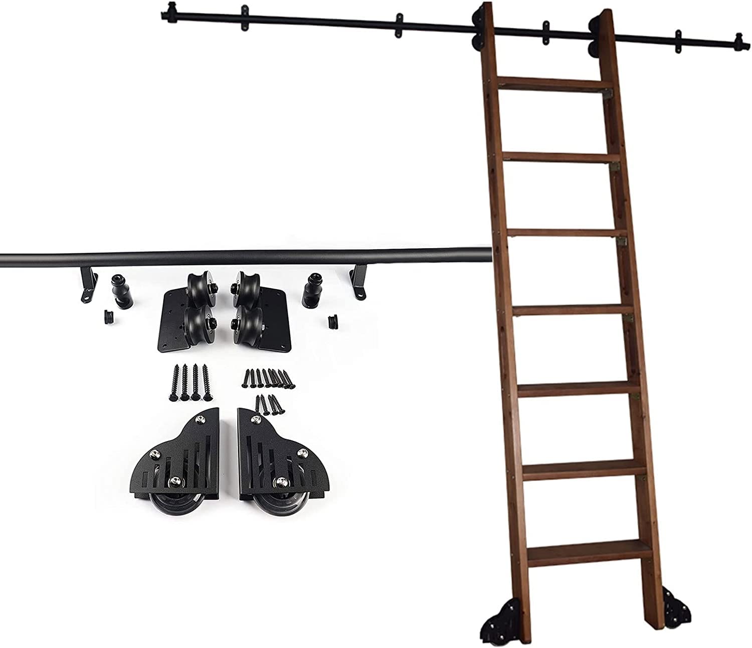 Système de quincaillerie de luxe MObyat en acier noir rustique pour aménagement intérieur