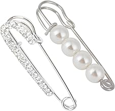 sharplace Video Light Pin Scarf Rhinestone Charm Peacock Pattern Pine Pin Women Jewellery