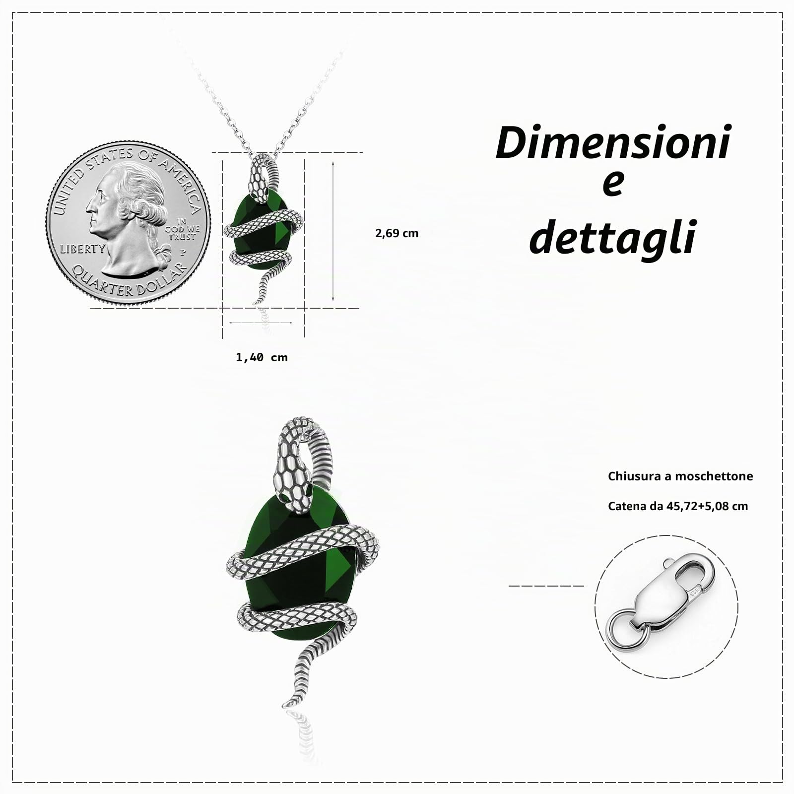 Animale Carino Argento Sterling S925 Collana Con Ciondolo Ciondolo Con Animale Ciondolo Regali Per Donne IT